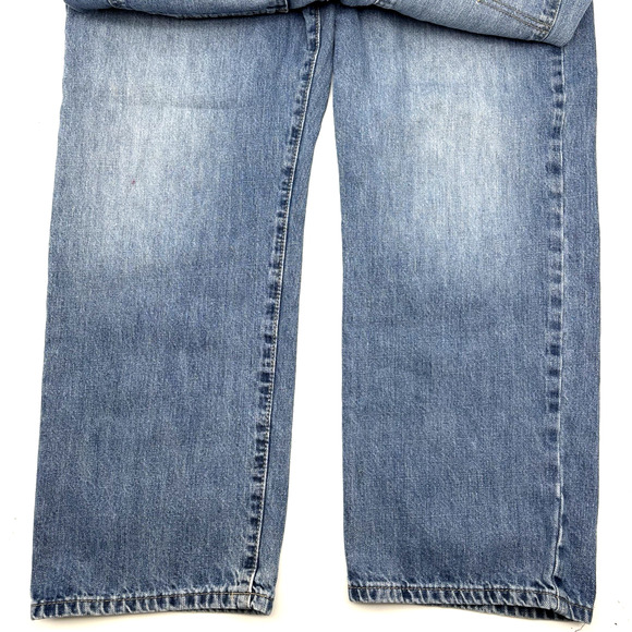 Vintage 00s Calvin Klein Relaxed Straight Medium Wash Jeans 38x30 Made in Mexico - Picture 4 of 15